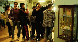 Detrás de escena de «Entre paredes»