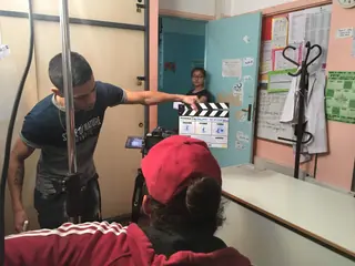 Detrás de escena de «La nota del terror»