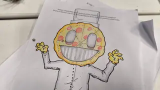Detrás de escena de «La pizza viviente»