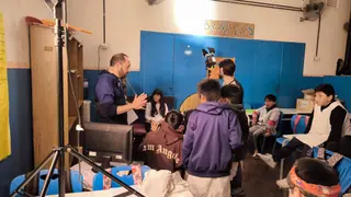 Detrás de escena de «La pizza viviente»