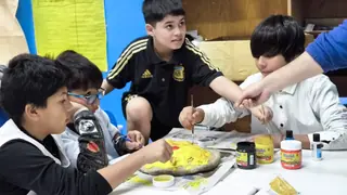 Detrás de escena de «La pizza viviente»