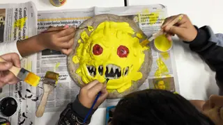 Detrás de escena de «La pizza viviente»