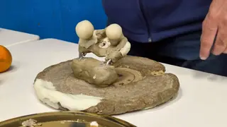 Detrás de escena de «La pizza viviente»
