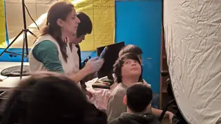 Detrás de escena de «La pizza viviente»