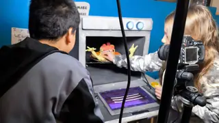 Detrás de escena de «La pizza viviente»